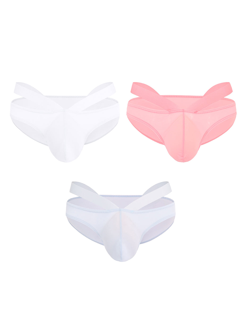3 Pack Men's Sexy Cross Bikinis | dmunderwear detail image 17