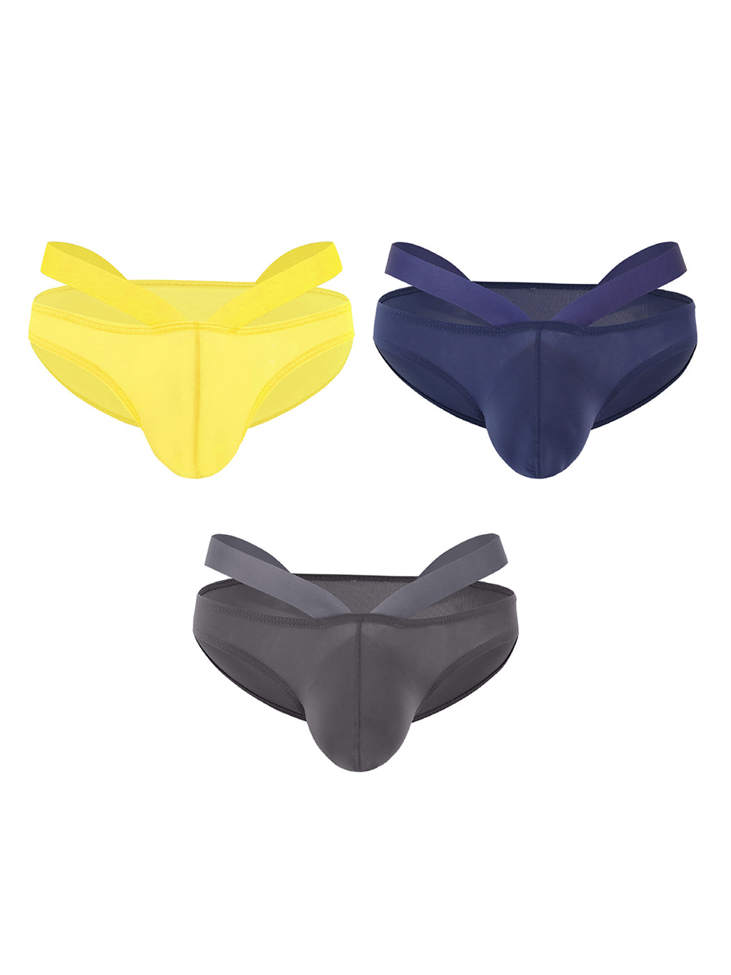 3 Pack Men's Sexy Cross Bikinis | dmunderwear detail image 18