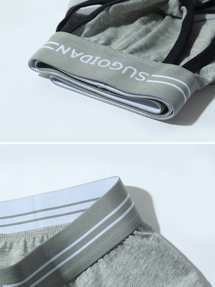 3 Pack Men's Sexy Cutout Trunks with Lift-up Pouch | dmunderwear detail image 11