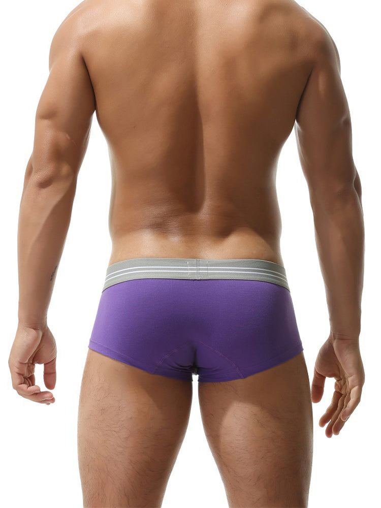 3 Pack Men's Sexy Cutout Trunks with Lift-up Pouch | dmunderwear detail image 15