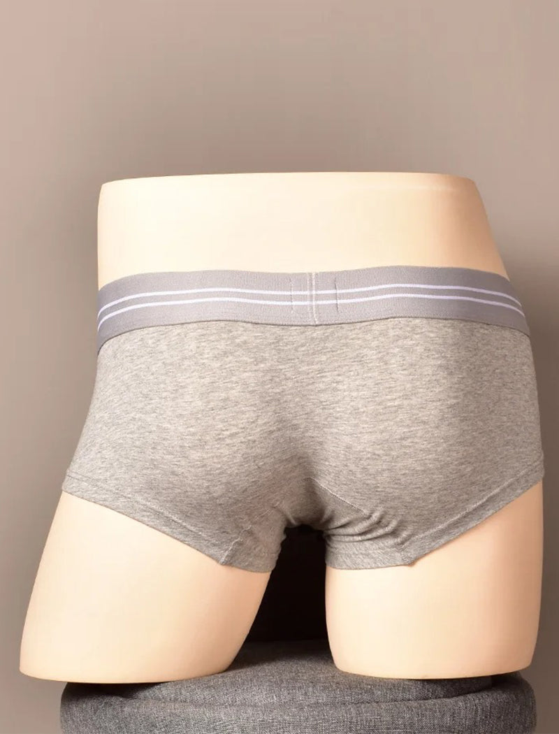 3 Pack Men's Sexy Cutout Trunks with Lift-up Pouch | dmunderwear detail image 4