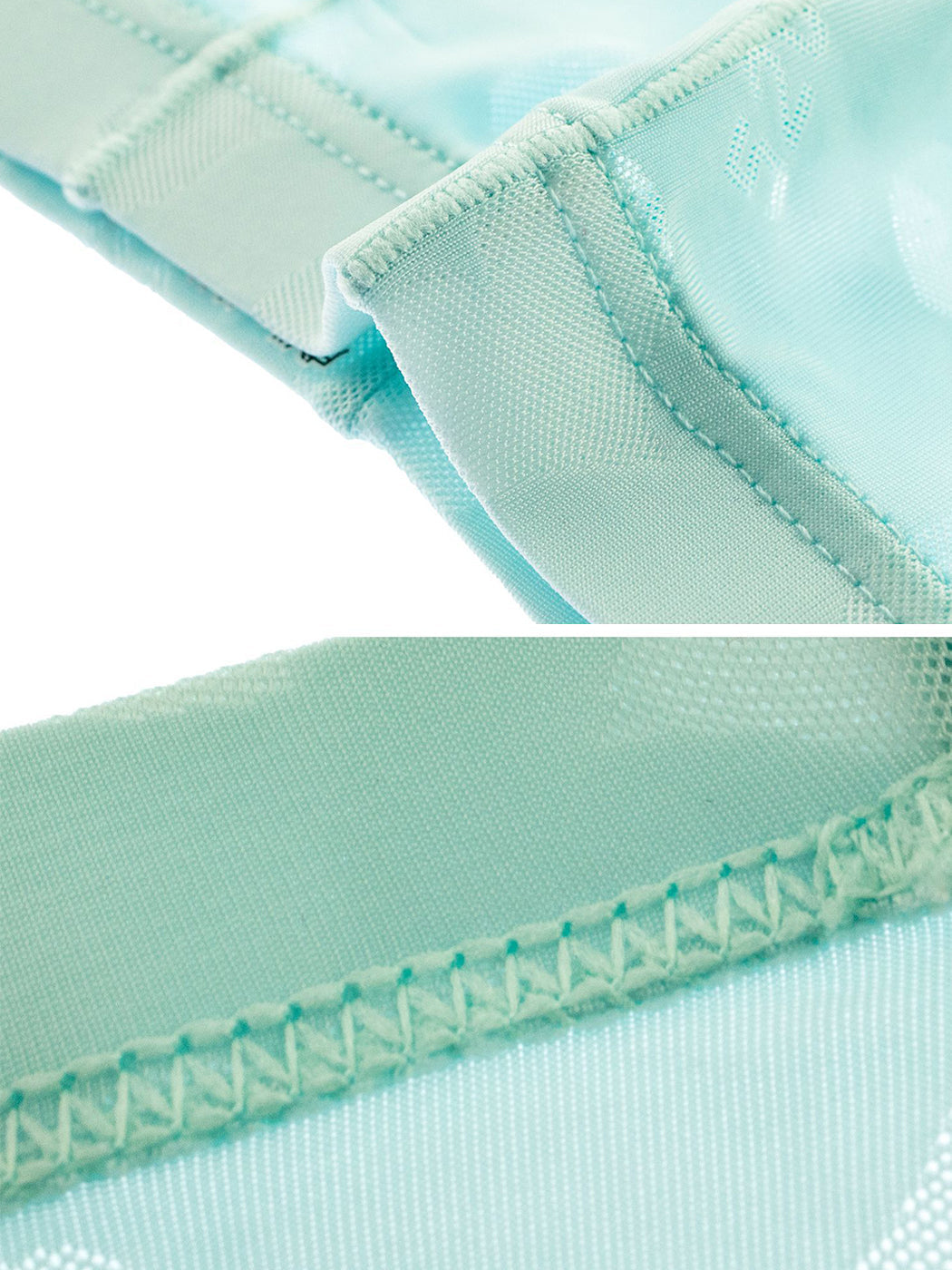 3- Pack Men's Sexy Heart Mesh Trunks | dmunderwear detail image 6