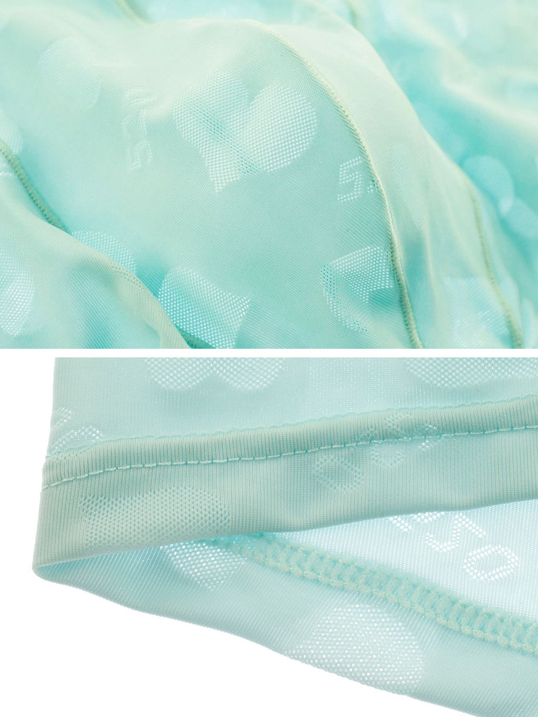 3- Pack Men's Sexy Heart Mesh Trunks | dmunderwear detail image 9