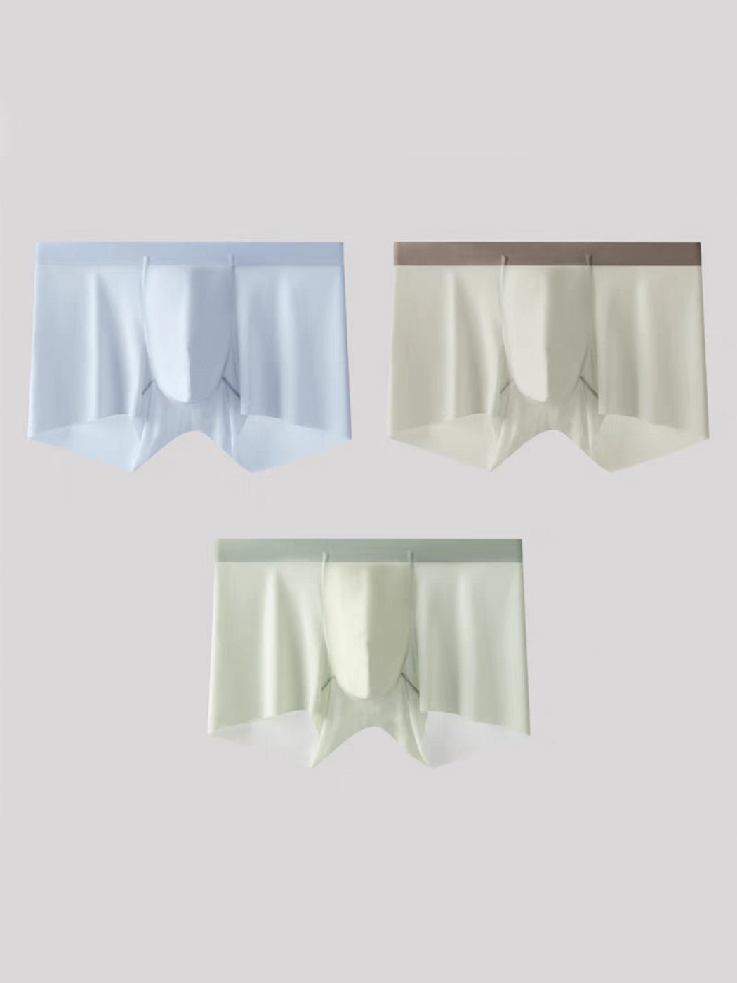 3 Pack Men's Ultra-thin Seamless Trunks | dmunderwear detail image 14