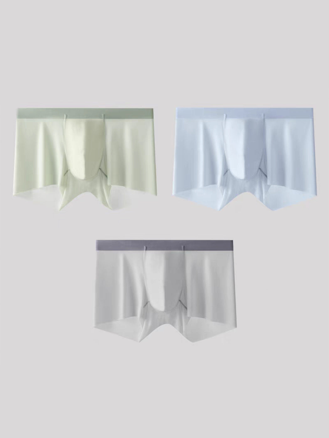 3 Pack Men's Ultra-thin Seamless Trunks | dmunderwear detail image 2