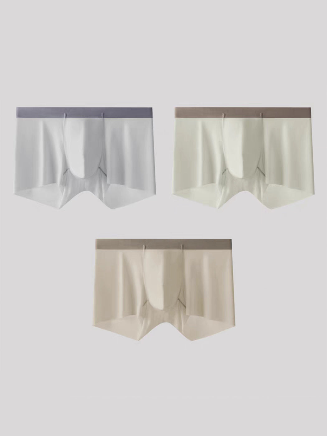3 Pack Men's Ultra-thin Seamless Trunks | dmunderwear detail image 20