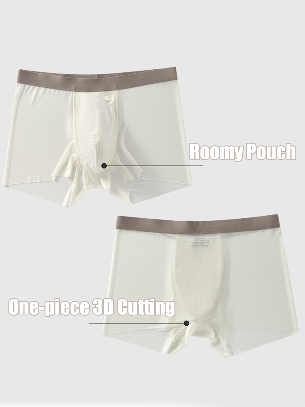 3 Pack Men's Ultra-thin Seamless Trunks | dmunderwear detail image 7
