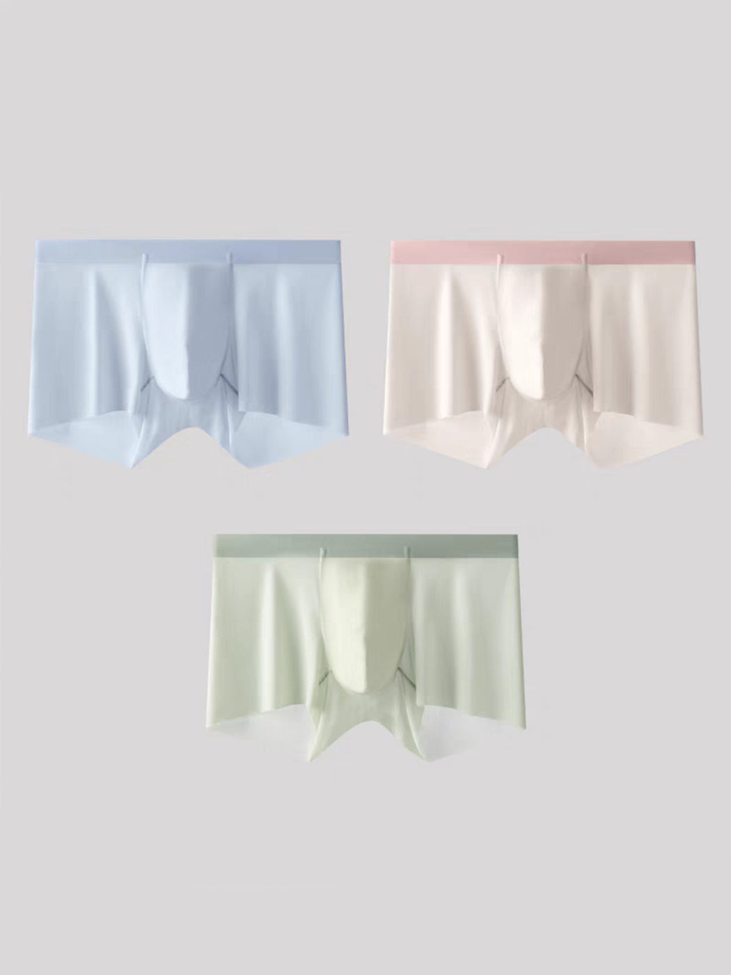 3 Pack Men's Ultra-thin Seamless Trunks | dmunderwear detail image 8