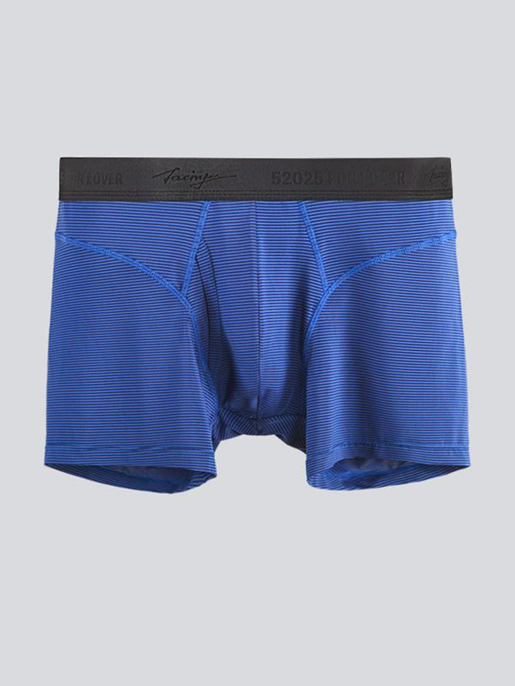 2 Pack Men's 3-Way Lift Icy Silk Striped Ultra Comfort & Breathable Boxer Briefs | dmunderwear detail image 19
