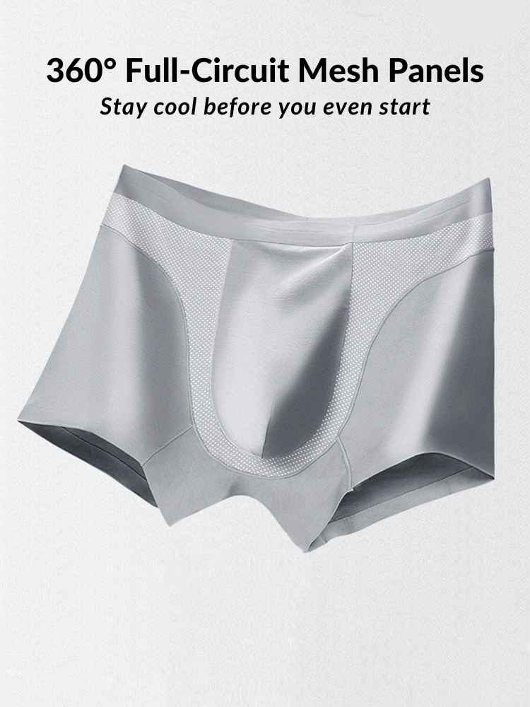 3 Pack Men's 3D Pouch Seamless Modal Trunks | dmunderwear detail image 4