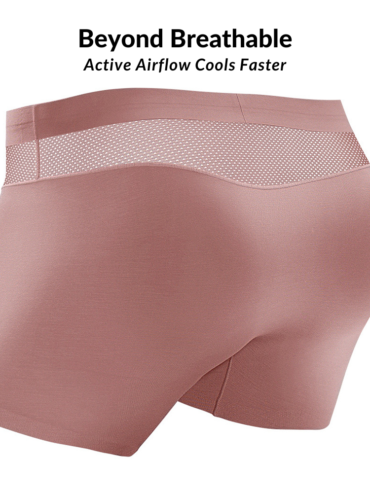 3 Pack Men's 3D Pouch Seamless Modal Trunks | dmunderwear detail image 9