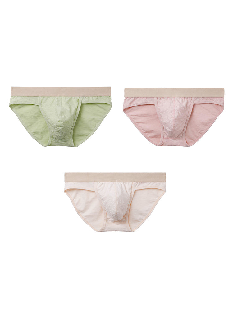 3 Pack Men's Breathable Antibacterial Separate-Pouch Briefs | dmunderwear detail image 12