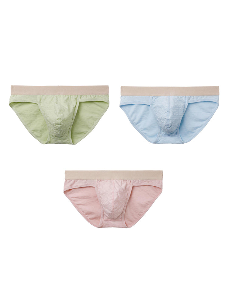 3 Pack Men's Breathable Antibacterial Separate-Pouch Briefs | dmunderwear detail image 2