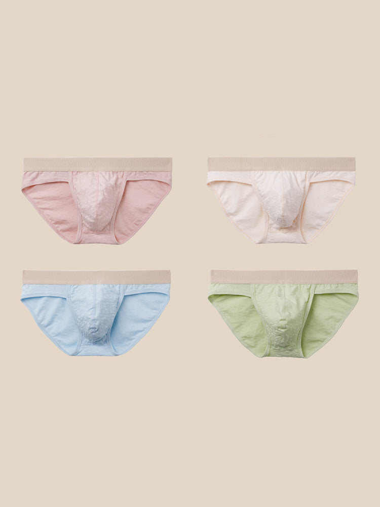 3 Pack Men's Breathable Antibacterial Separate-Pouch Briefs | dmunderwear detail image 20