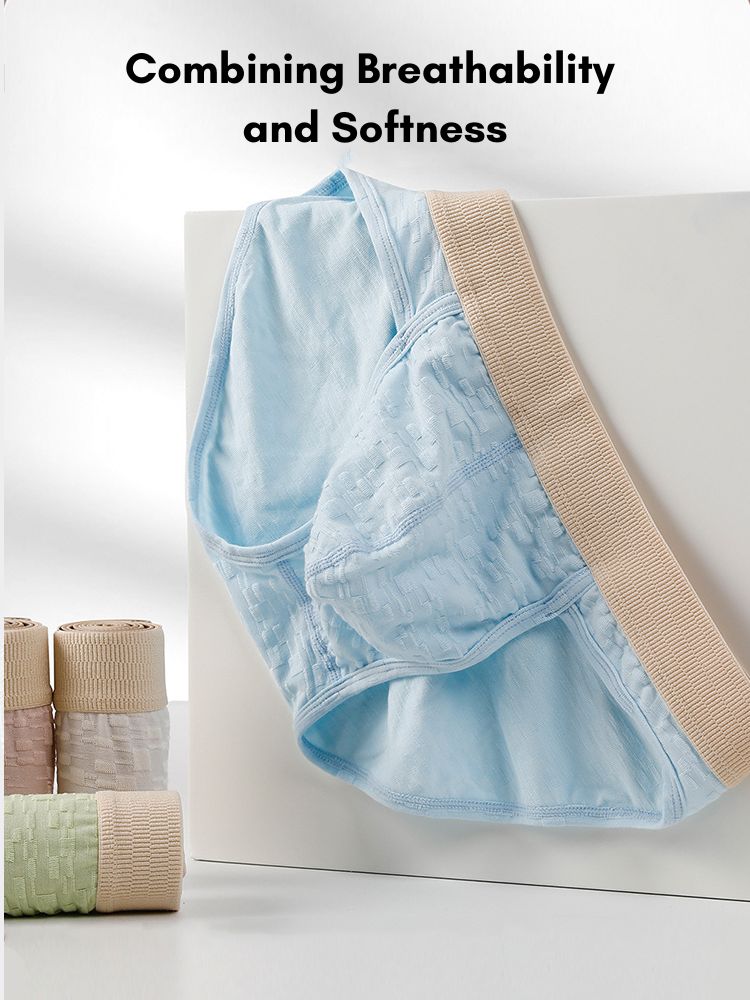 3 Pack Men's Breathable Antibacterial Separate-Pouch Briefs | dmunderwear detail image 4