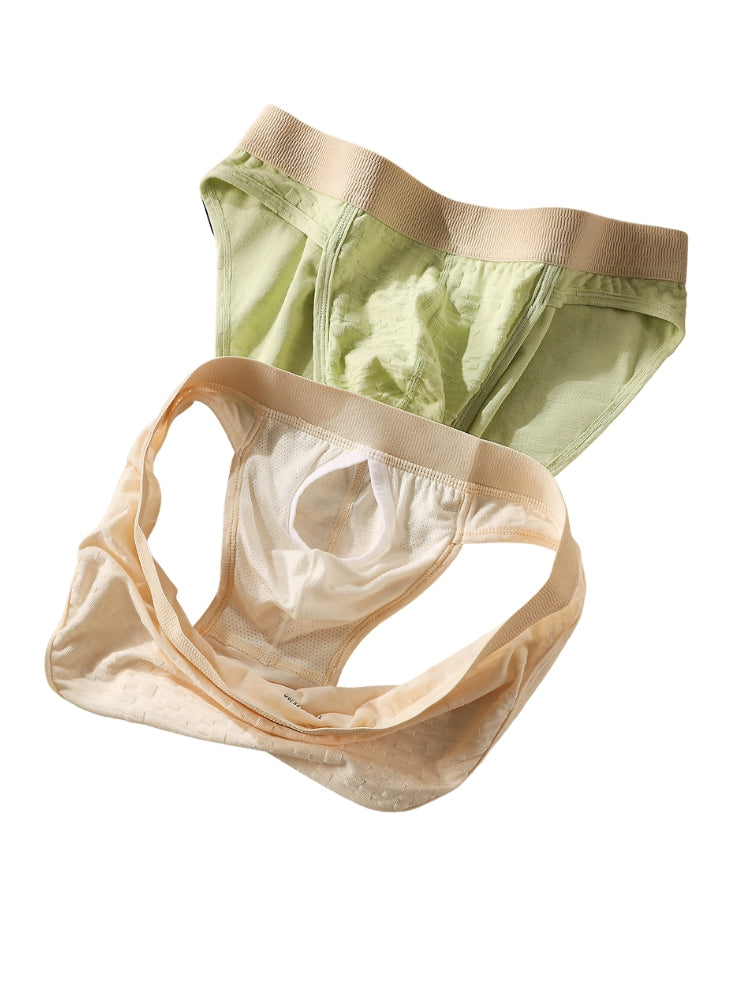 3 Pack Men's Breathable Antibacterial Separate-Pouch Briefs | dmunderwear detail image 5