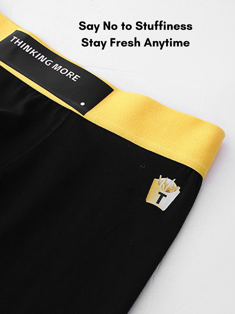 3 Pack Men's Anti-Chafing High-Rise Cotton Sport Supportive Fit Soft Trunks | dmunderwear detail image 6