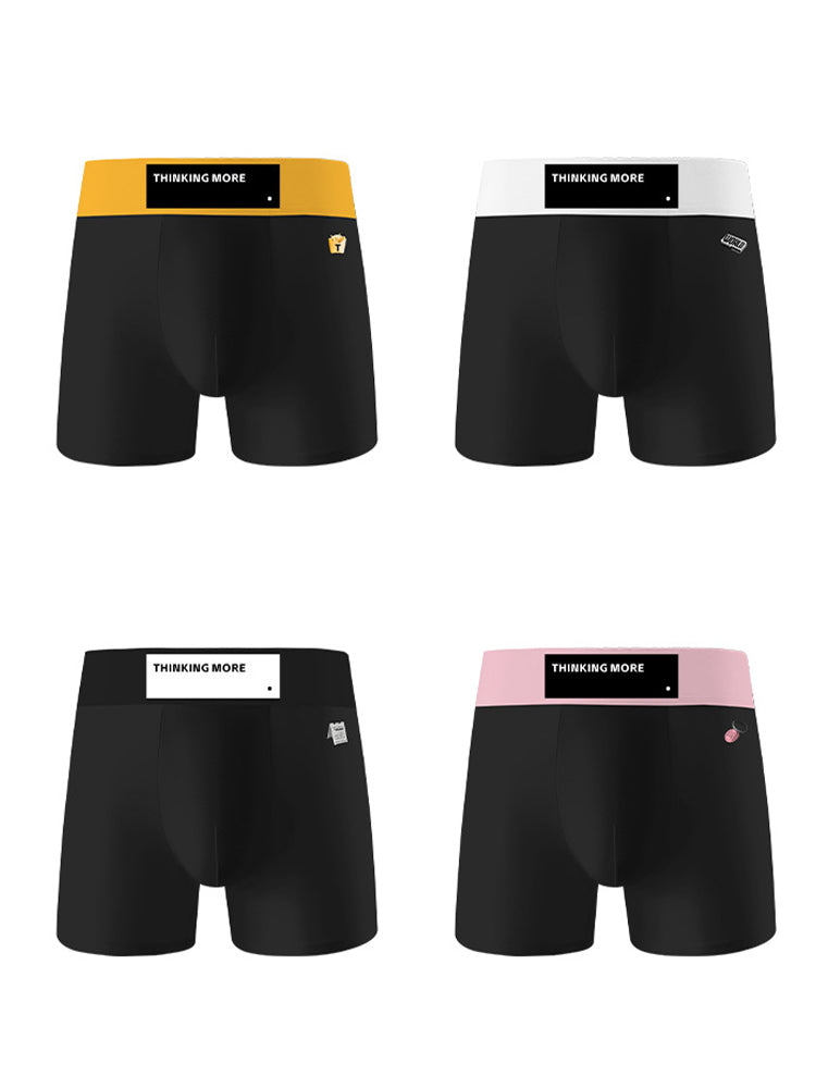 3 Pack Men's Anti-Chafing High-Rise Cotton Sport Supportive Fit Soft Trunks | dmunderwear detail image 9
