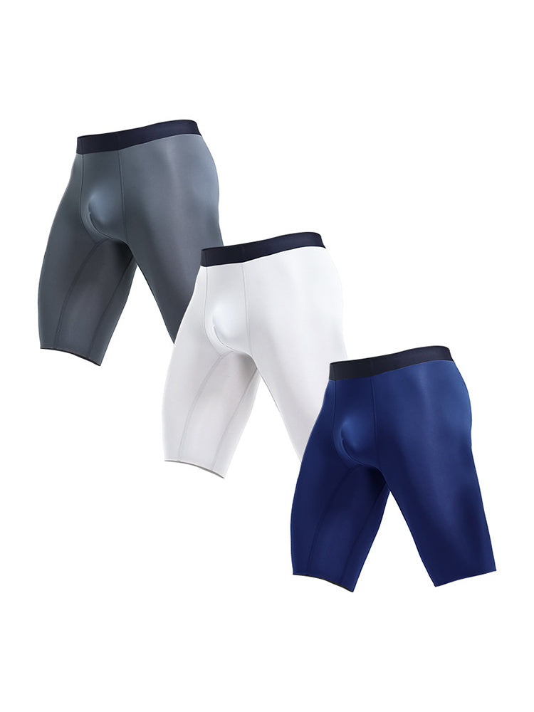 3 Pack Men's Anti-Chafing Seamless Running Briefs | dmunderwear detail image 10