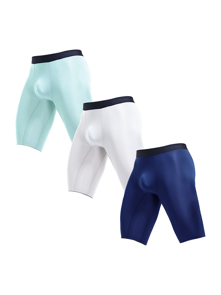 3 Pack Men's Anti-Chafing Seamless Running Briefs | dmunderwear detail image 18