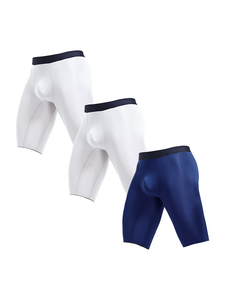 3 Pack Men's Anti-Chafing Seamless Running Briefs | dmunderwear detail image 2