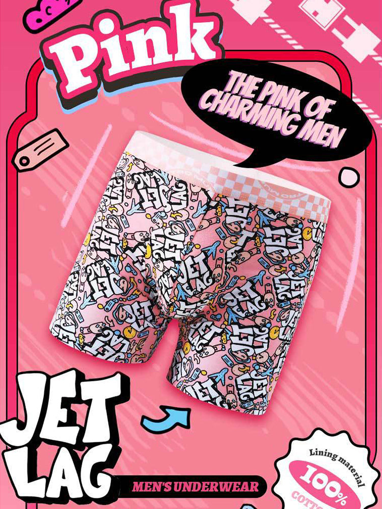 3 Pack Men's Anti-Chafing Stay-Put Fit Bold Prints Skin-Friendly Premium Cotton Boxers Briefs | dmunderwear