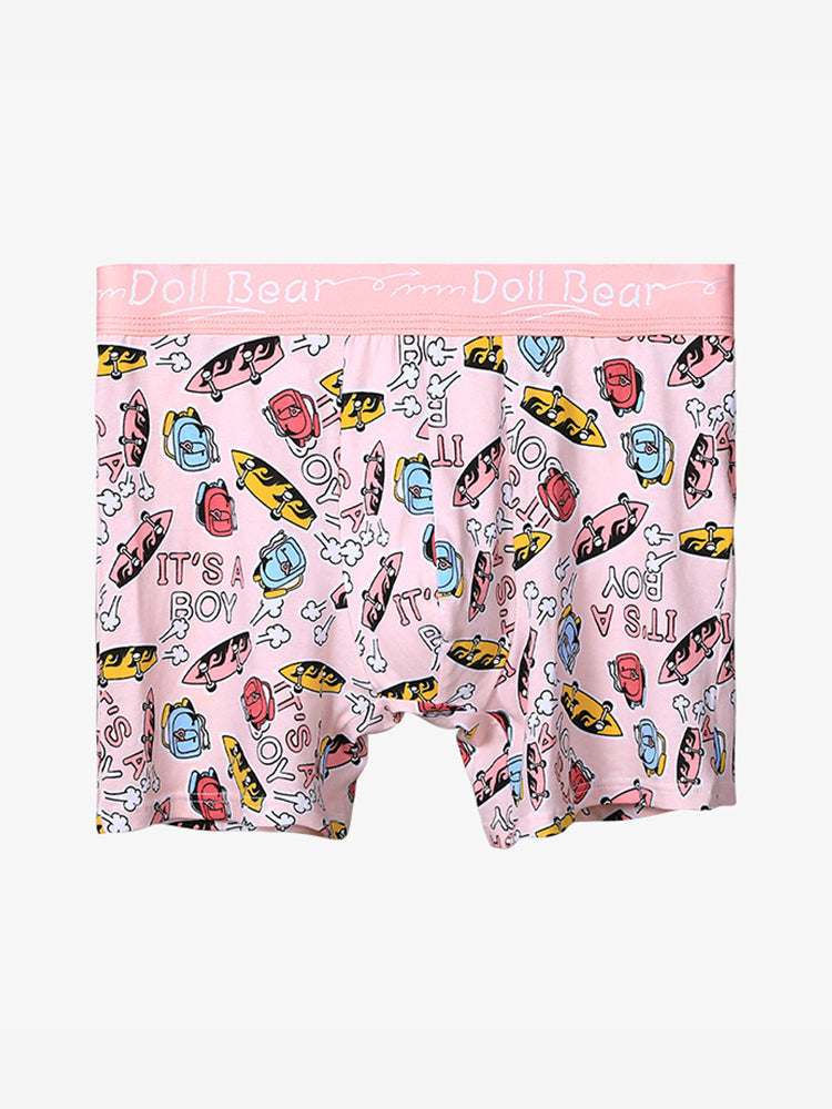3 Pack Men's Anti-Chafing Stay-Put Fit Bold Prints Skin-Friendly Premium Cotton Boxers Briefs | dmunderwear detail image 17