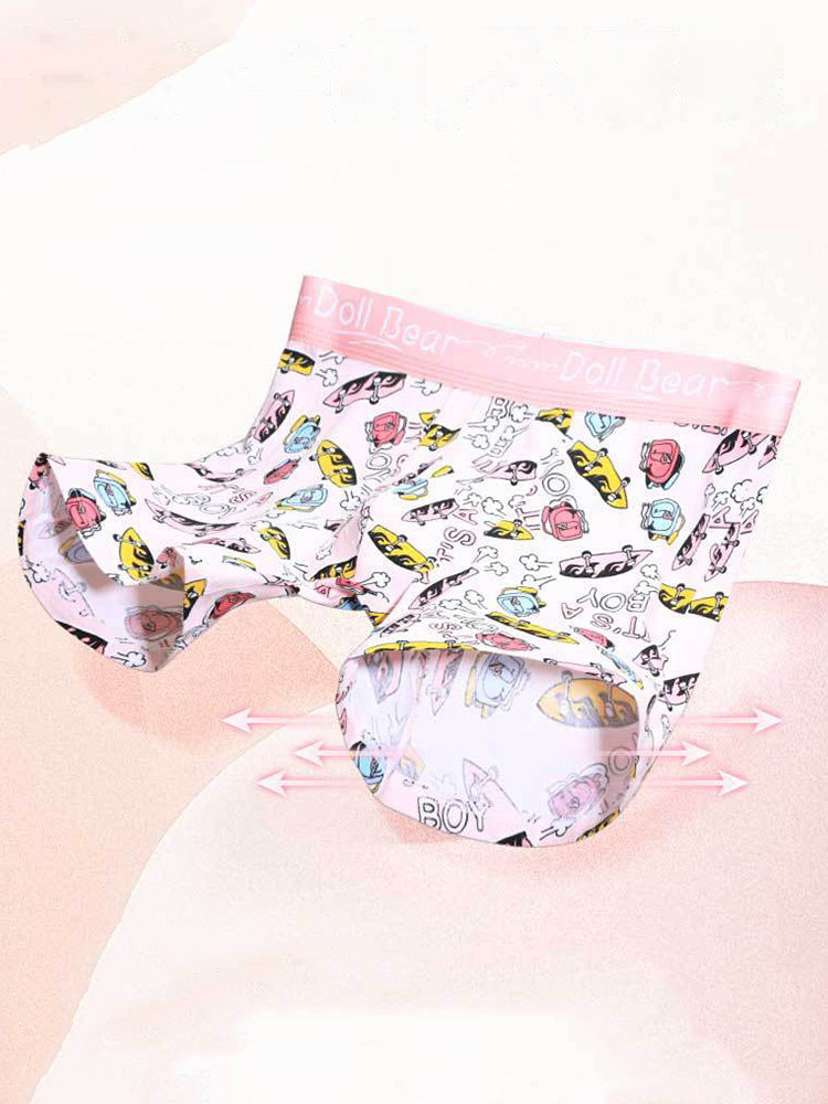 3 Pack Men's Anti-Chafing Stay-Put Fit Bold Prints Skin-Friendly Premium Cotton Boxers Briefs | dmunderwear detail image 7