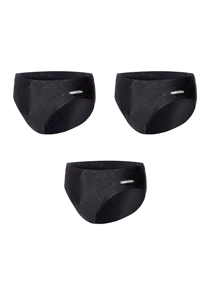 3 Pack Men's Anti-Chafing Stretch Fit Moisture Wicking Lining Swim Briefs | dmunderwear detail image 8