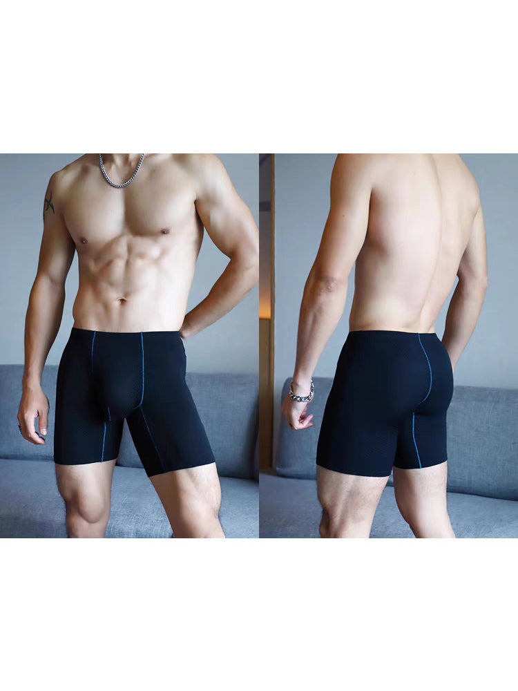 3 Pack Men's Anti-chafing Waffle Boxer Briefs | dmunderwear detail image 13