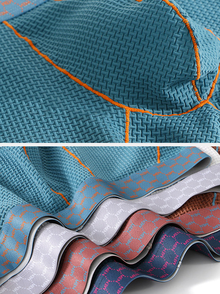 3 Pack Men's Anti-chafing Waffle Boxer Briefs | dmunderwear detail image 6