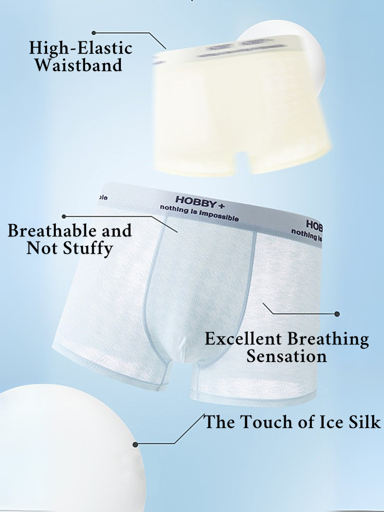 3 Pack Men's Anti-Odor Seamless Comfort Ultra-Soft Trunks | dmunderwear detail image 7