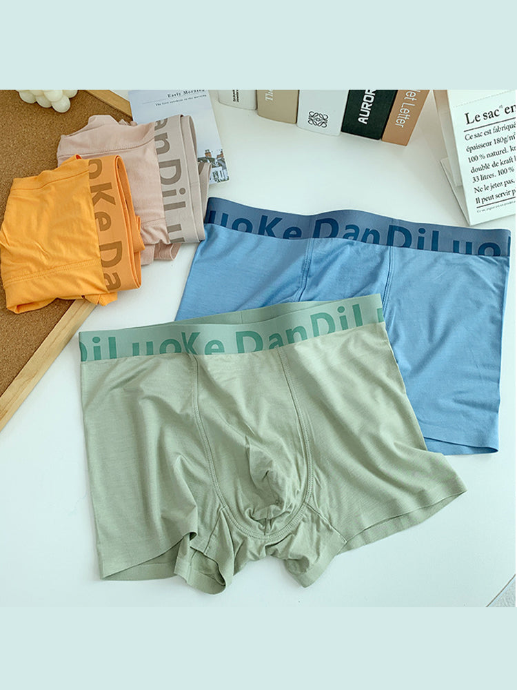 3 Pack Men's Antibacterial Seamless Boxer Briefs | dmunderwear detail image 11