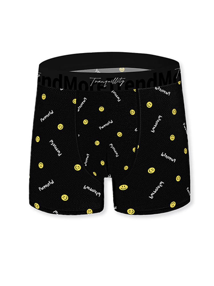 3 Pack Men's Bold Prints Antibacterial Cooling Touch All-Season Boxer Briefs | dmunderwear detail image 13
