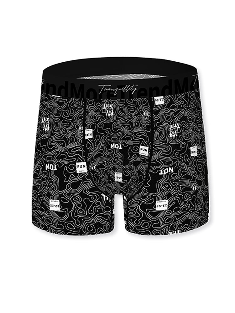 3 Pack Men's Bold Prints Antibacterial Cooling Touch All-Season Boxer Briefs | dmunderwear detail image 16