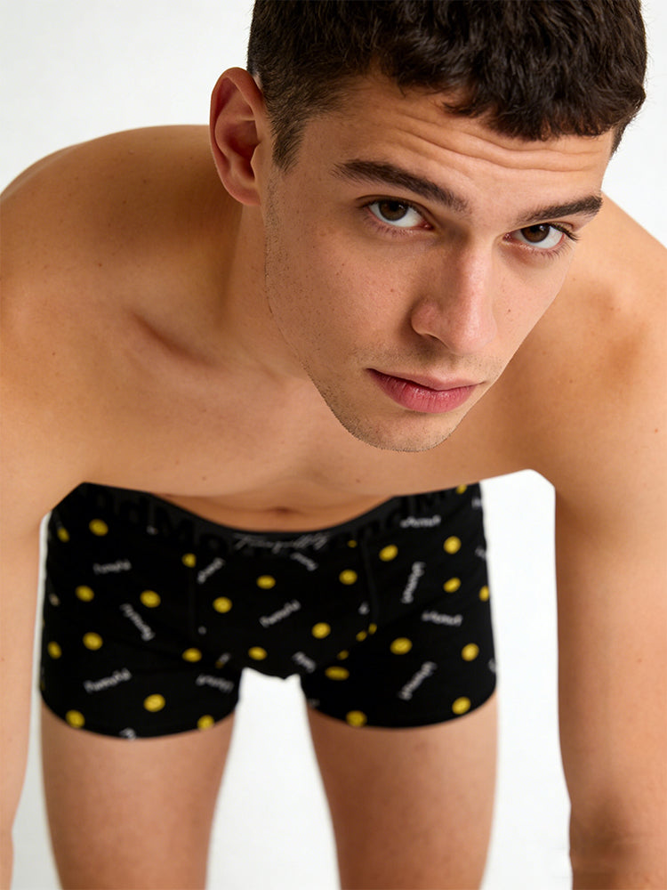 3 Pack Men's Bold Prints Antibacterial Cooling Touch All-Season Boxer Briefs | dmunderwear detail image 4