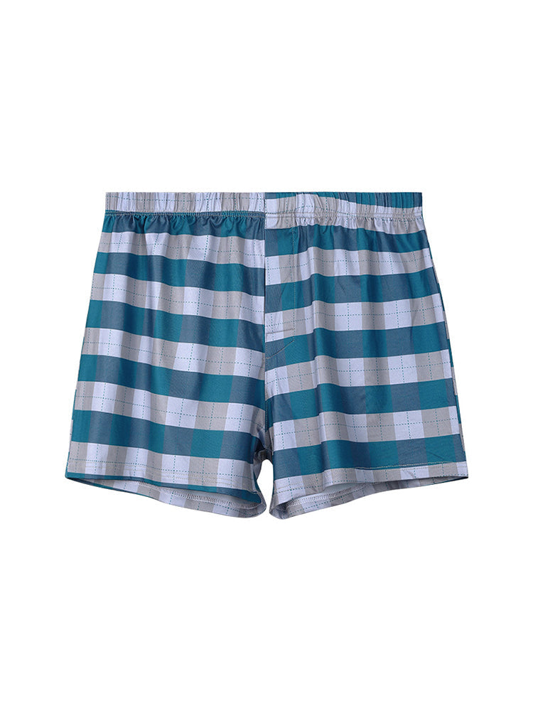 3 Pack Men's Breathable Anti-Chafing Comfy Waistband Mid-Rise Boxer Shorts | dmunderwear detail image 15