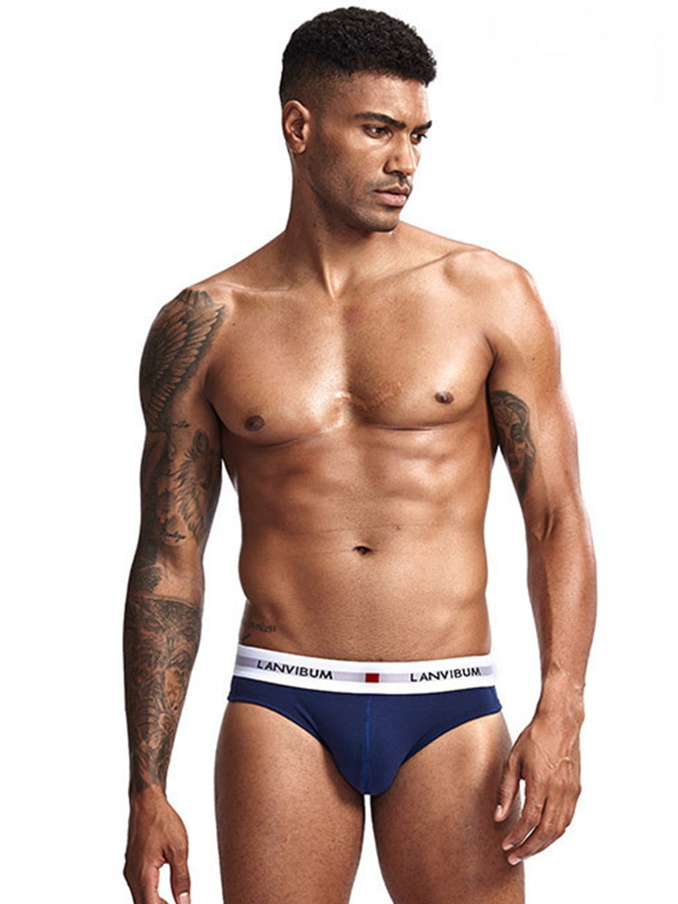 3 Pack Men's Breathable Big Pouch Briefs | dmunderwear detail image 12