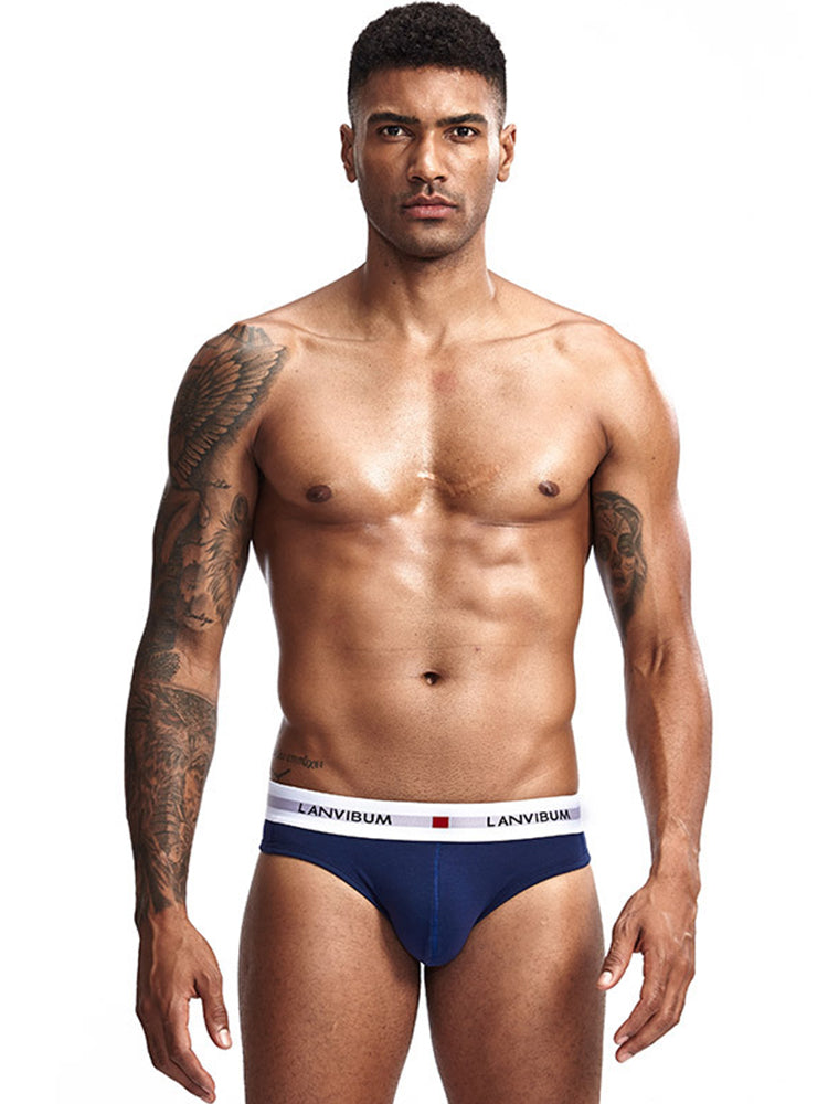 3 Pack Men's Breathable Big Pouch Briefs | dmunderwear detail image 17