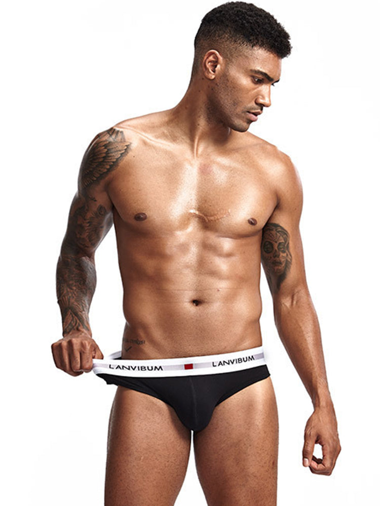3 Pack Men's Breathable Big Pouch Briefs | dmunderwear detail image 7