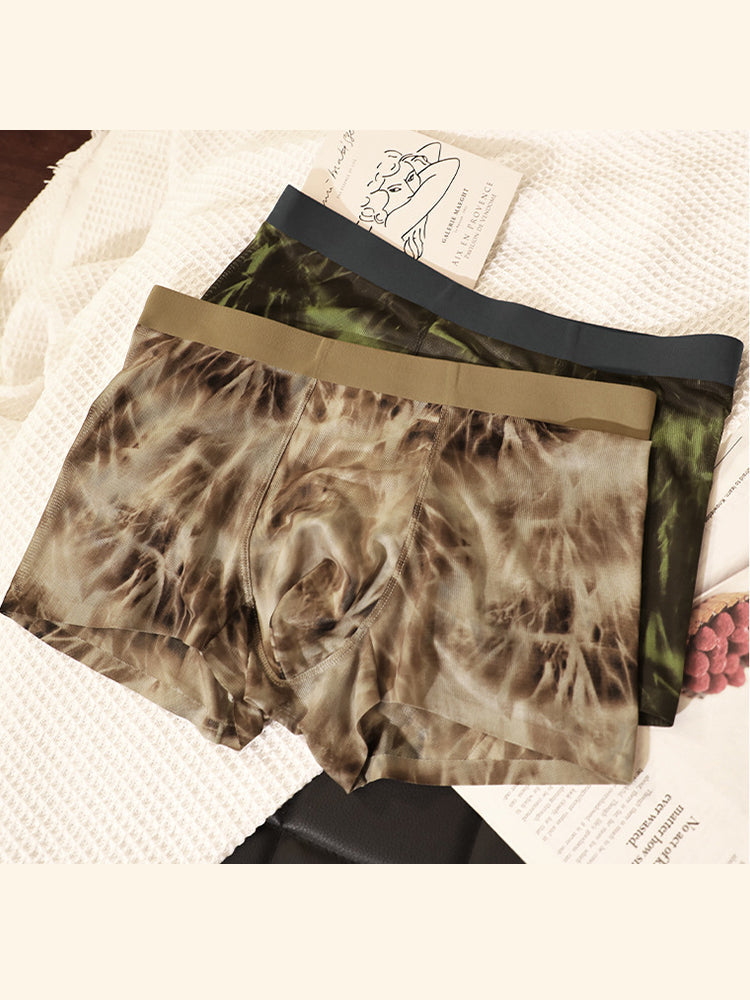 3 Pack Men's Breathable Camouflage Trunks | dmunderwear detail image 3