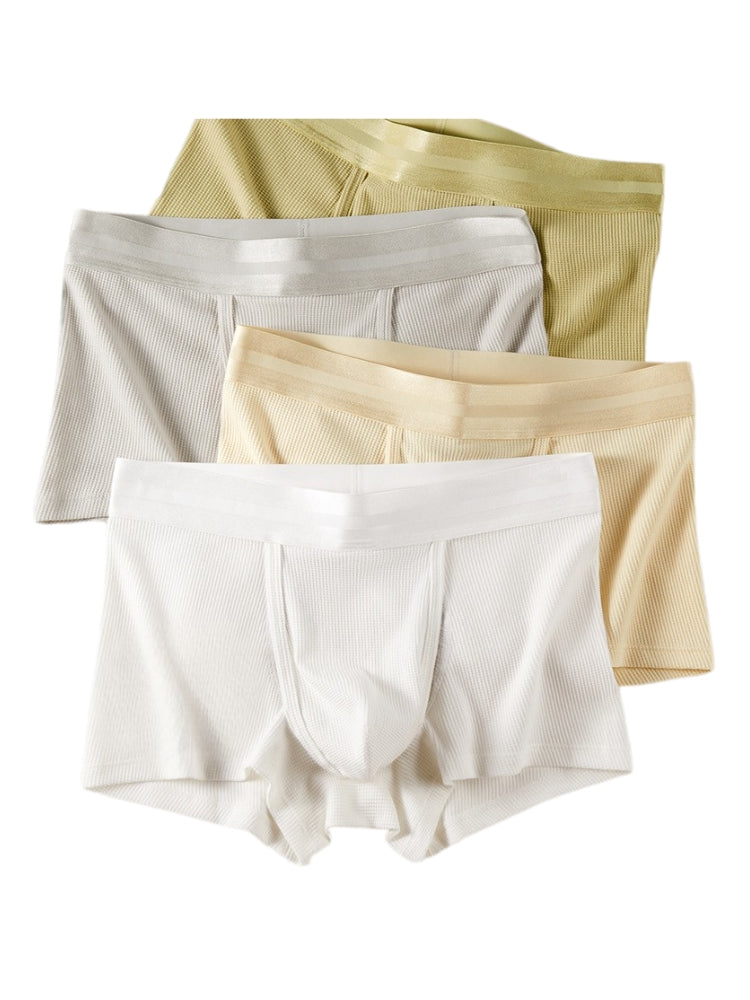 3 Pack Men's Breathable Comfort Double-Sided Access Soft Cotton Trunks | dmunderwear detail image 18