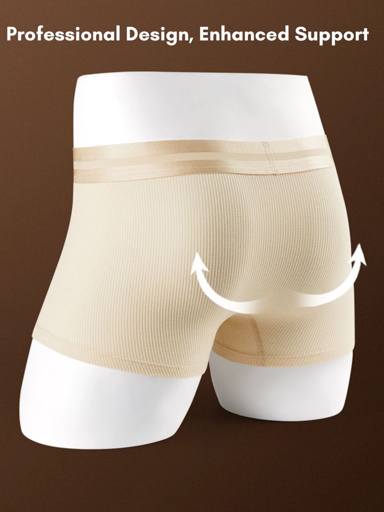 3 Pack Men's Breathable Comfort Double-Sided Access Soft Cotton Trunks | dmunderwear detail image 6