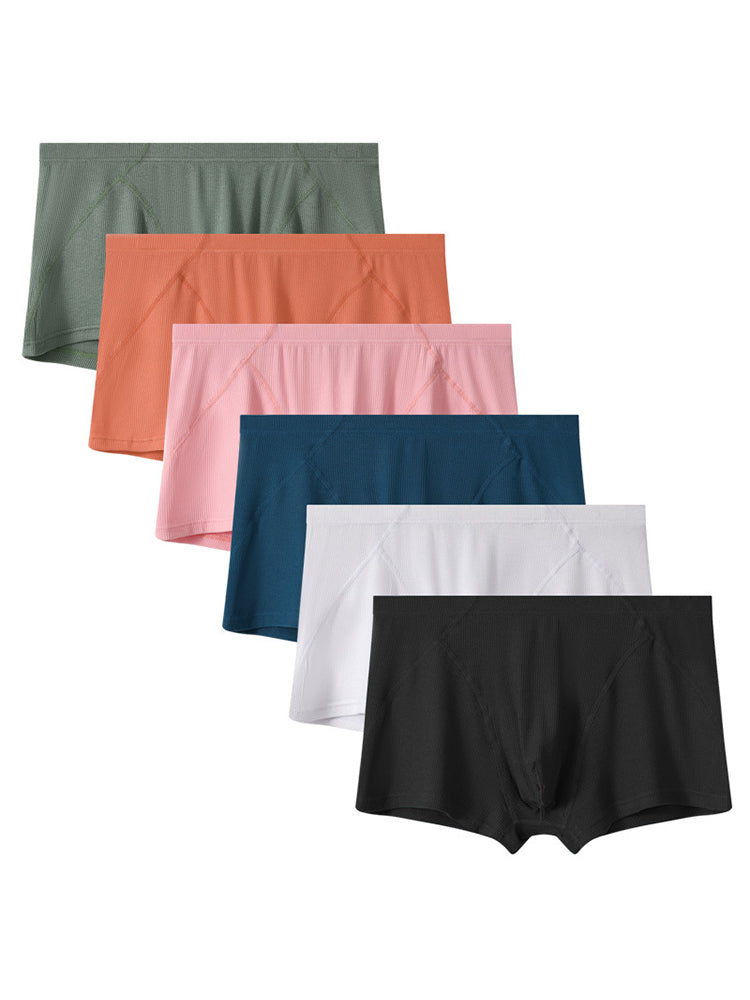 3 Pack Men's Breathable Comfort U-Shaped Raised Pocket Ribbed Briefs | dmunderwear detail image 11