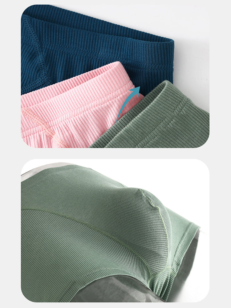 3 Pack Men's Breathable Comfort U-Shaped Raised Pocket Ribbed Briefs | dmunderwear detail image 9