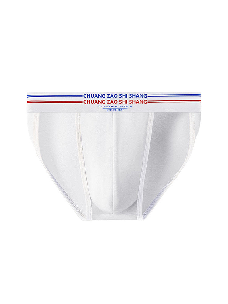 3 Pack Men's Breathable Cotton Stay-Put Fit Daily Stretch Bikini | dmunderwear detail image 15