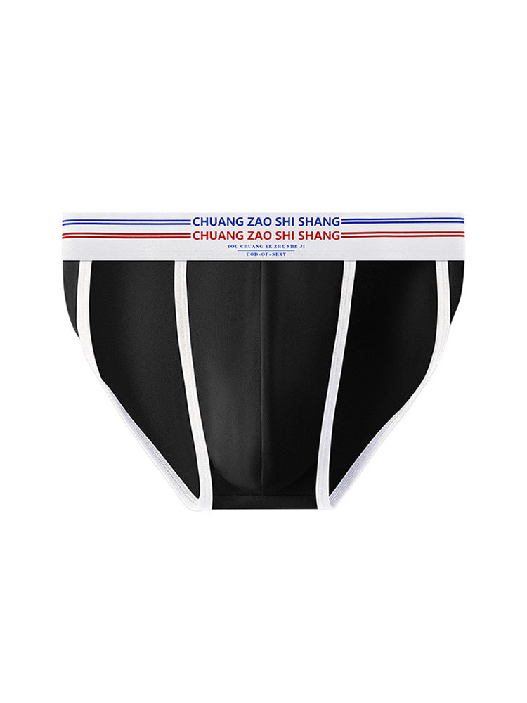 3 Pack Men's Breathable Cotton Stay-Put Fit Daily Stretch Bikini | dmunderwear detail image 16
