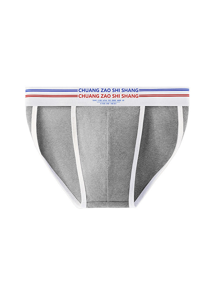 3 Pack Men's Breathable Cotton Stay-Put Fit Daily Stretch Bikini | dmunderwear detail image 17