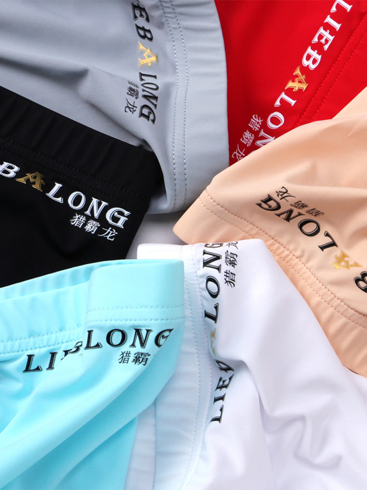 3 Pack Men's Breathable Ice Silk Double-Layered Big Pouch Sexy Boxer Briefs | dmunderwear detail image 12