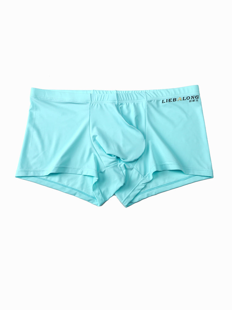 3 Pack Men's Breathable Ice Silk Double-Layered Big Pouch Sexy Boxer Briefs | dmunderwear detail image 13